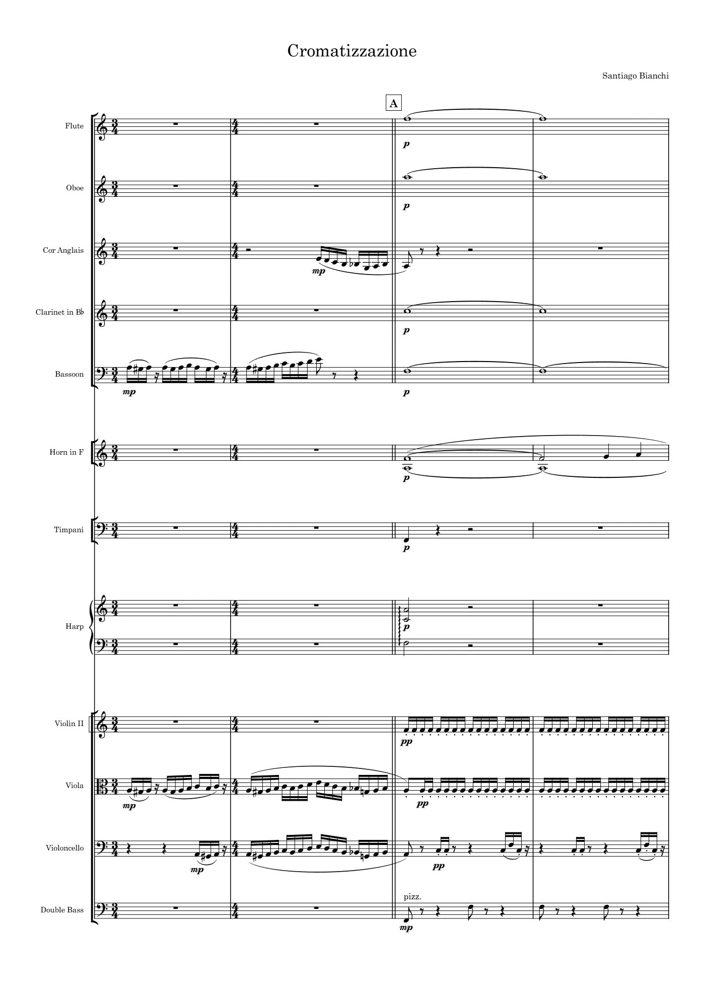Score of Chromaticism by Santiago Bianchi, page 1 of 16