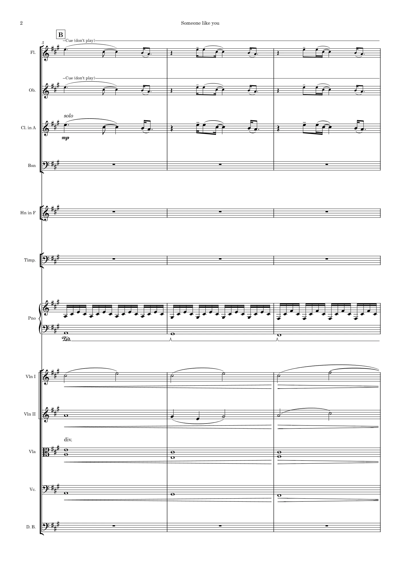 Score of Someone Like You by Santiago Bianchi, page 2 of 9